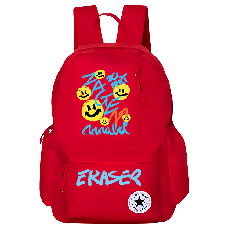 Converse Полиэстеровый баскетбольный рюкзак среднего размера унисекс красный, English smiley face 
Converse Полиэстеровый баскетбольный рюкзак среднего размера унисекс красный, English smiley face