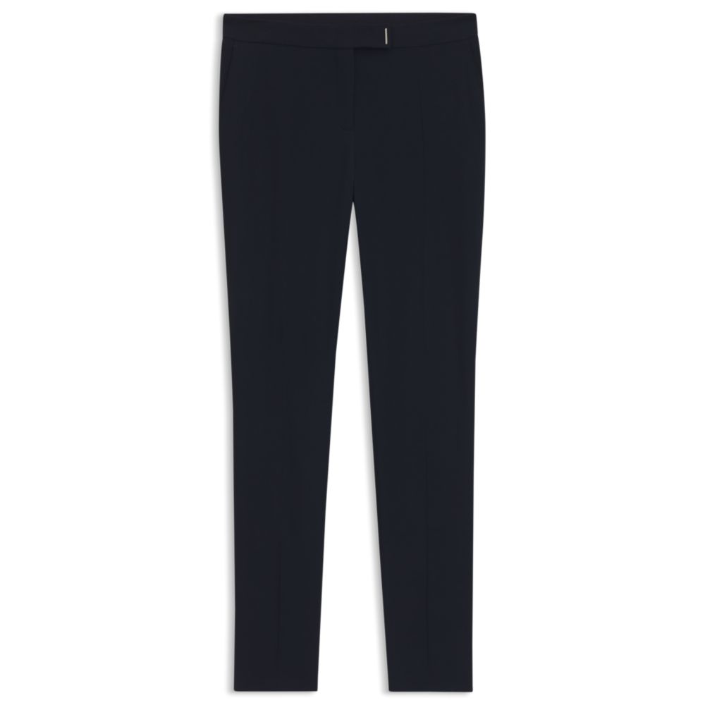 Узкие брюки с разрезами по низу BOSS, темно-синий 
Узкие брюки с разрезами по низу BOSS, темно-синий