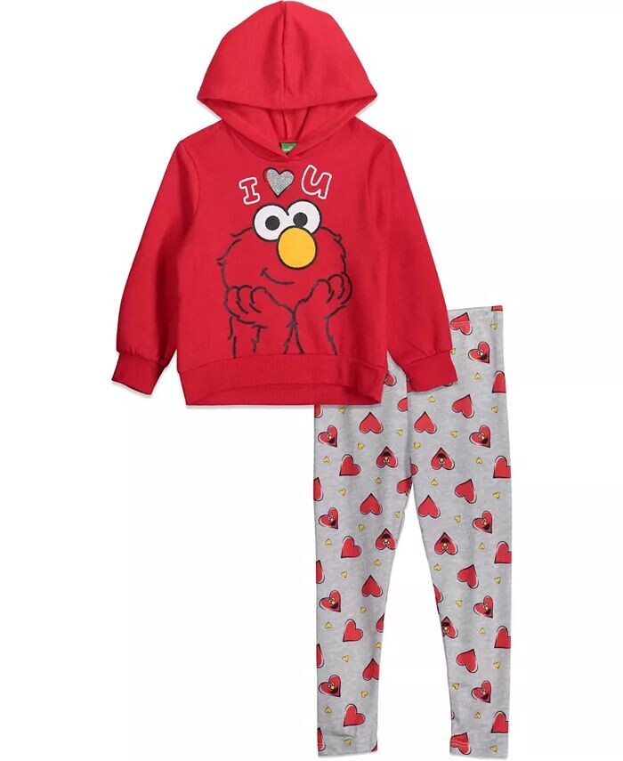 Комплект из худи и леггинсов из радужного флиса для маленьких девочек Sesame Street, красный
Комплект из худи и леггинсов из радужного флиса для маленьких девочек Sesame Street, красный