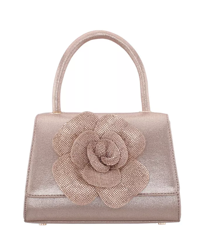 Сумка-саше с металлическим отливом и декором в виде кристальных цветов Nina, коричневый/бежевый
Сумка-саше с металлическим отливом и декором в виде кристальных цветов Nina, коричневый/бежевый