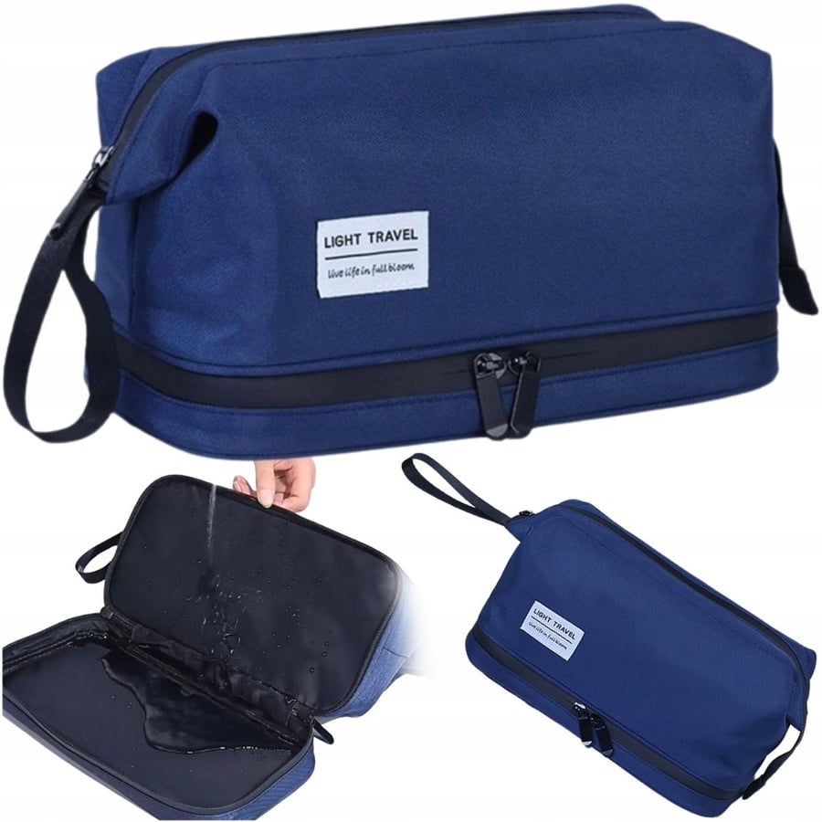 Большая дорожная косметичка, синяя вместительная косметичка Inna marka
Большая дорожная косметичка, синяя вместительная косметичка Inna marka