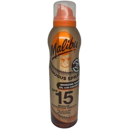 Malibu Бронзирующее масло для загара SPF15 Кокосовое масло 175мл
Malibu Бронзирующее масло для загара SPF15 Кокосовое масло 175мл