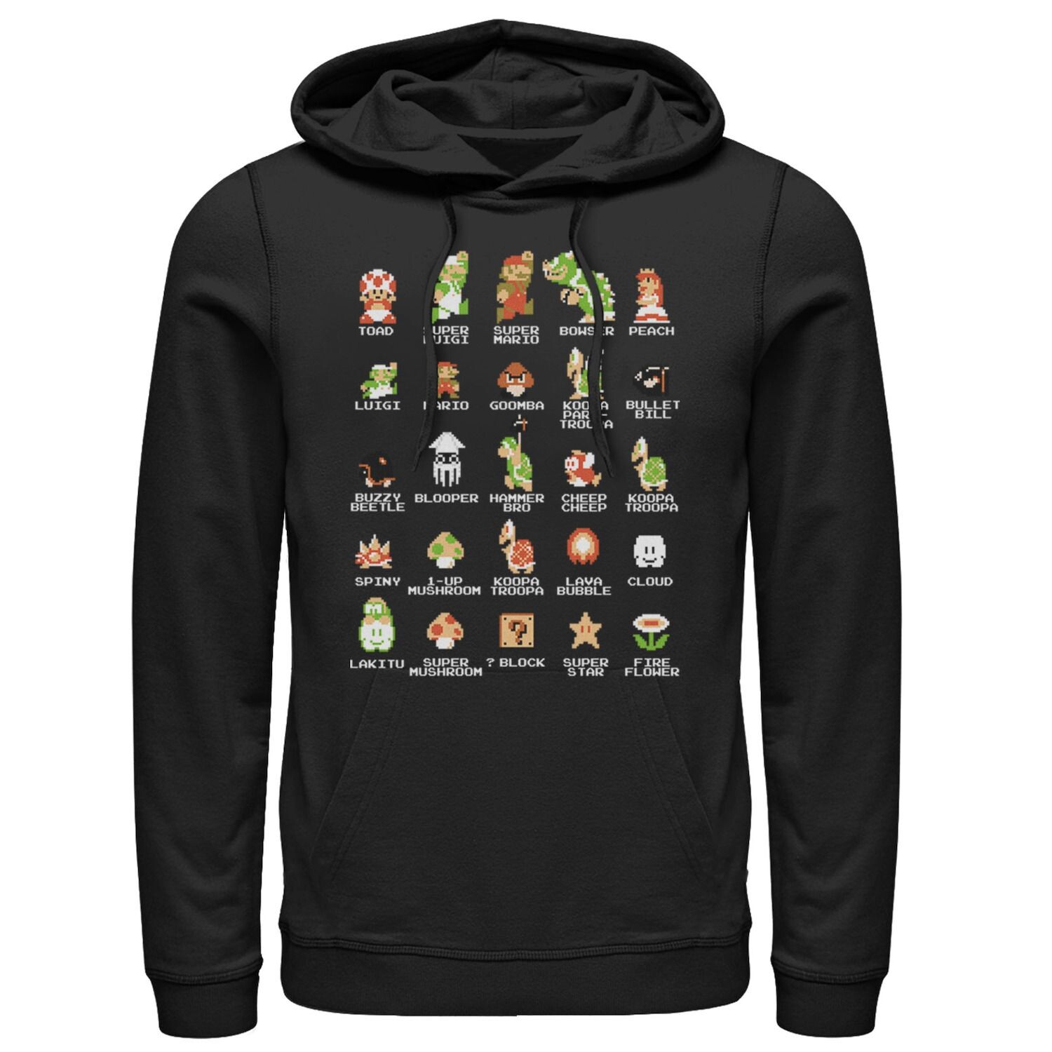 Мужская толстовка с капюшоном Nintendo Super Mario 8-bit Pixel Icons List Licensed Character
Мужская толстовка с капюшоном Nintendo Super Mario 8-bit Pixel Icons List Licensed Character