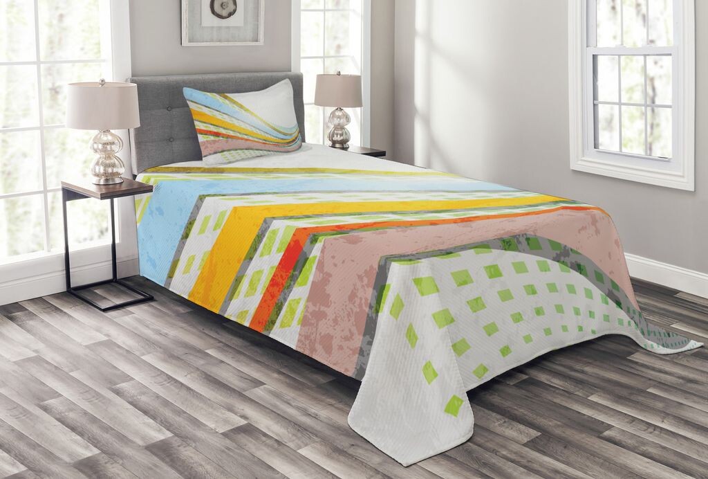 ABAKUHAUS Vintage Rainbow Покрывало, изогнутые полосы, комплект с моющимися наволочками, для односпальных кроватей 170 x 220 см, разноцветный
ABAKUHAUS Vintage Rainbow Покрывало, изогнутые полосы, комплект с моющимися наволочками, для односпальных кроватей 170 x 220 см, разноцветный