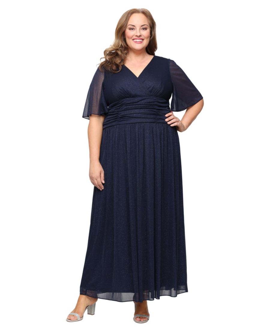 Платье А-силуэта с длинным вырезом и длинным воротником, больших размеров SL Fashions, Navy
Платье А-силуэта с длинным вырезом и длинным воротником, больших размеров SL Fashions, Navy