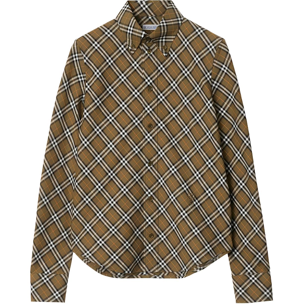 Клетчатая хлопковая рубашка Burberry, хаки
Клетчатая хлопковая рубашка Burberry, хаки