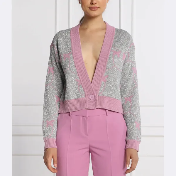 Укороченный кардиган Coralie Pinko, серебряный
Укороченный кардиган Coralie Pinko, серебряный