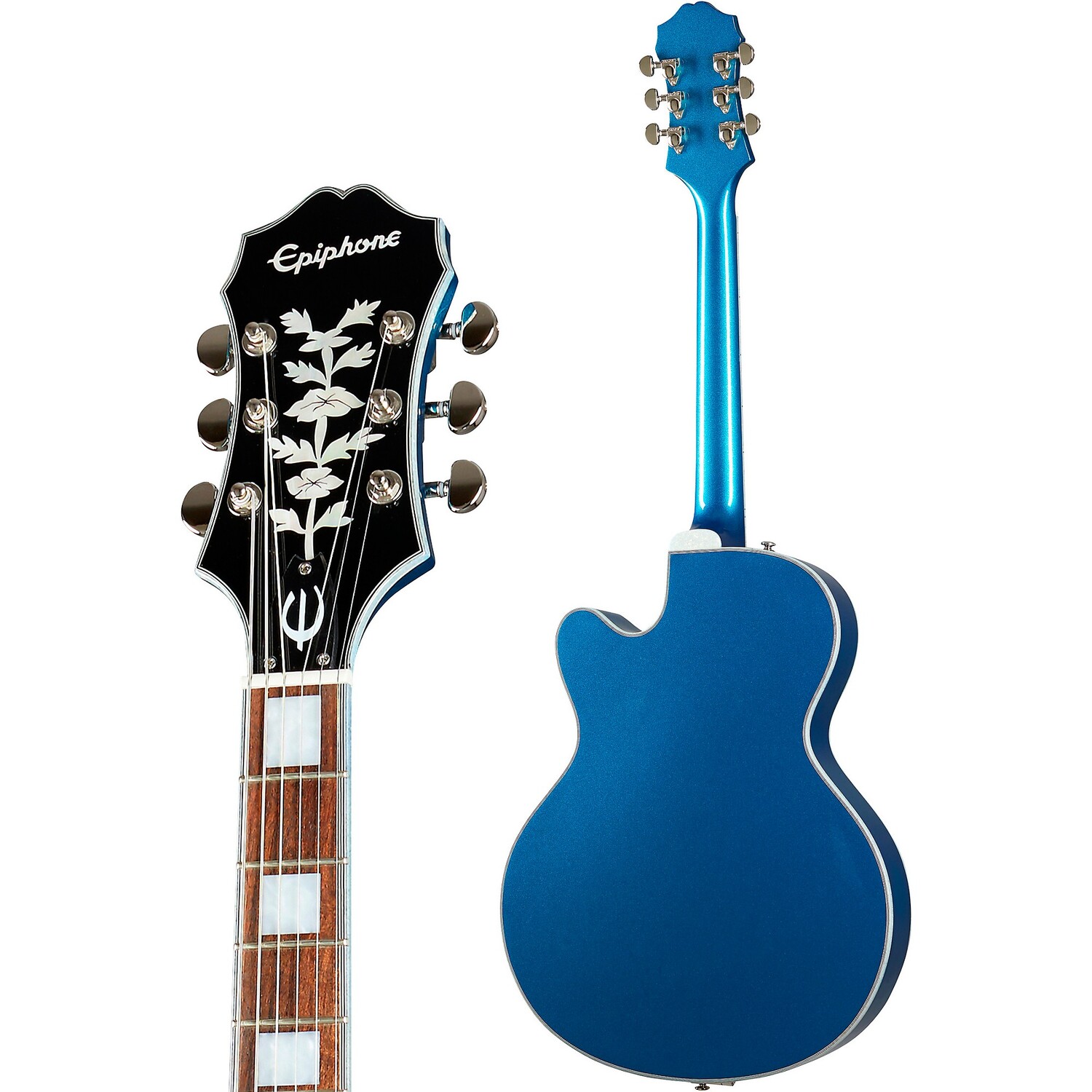 Электрогитара Epiphone Emperor Swingster Hollowbody, цвет дельта-синий металлик
Электрогитара Epiphone Emperor Swingster Hollowbody, цвет дельта-синий металлик