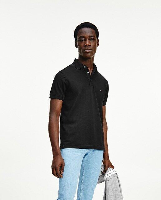 Однотонная рубашка-поло с короткими рукавами приталенного кроя Tommy Hilfiger, черный
Однотонная рубашка-поло с короткими рукавами приталенного кроя Tommy Hilfiger, черный