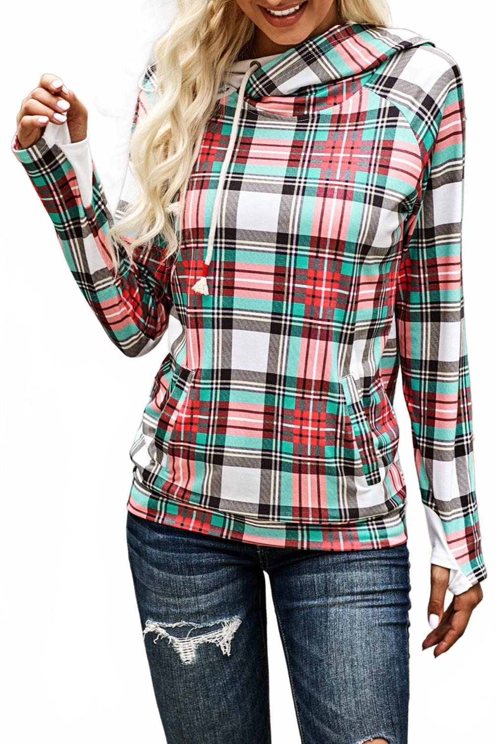 Коралловый и бирюзовый клетчатый худи в мультиколоре Shiying Fashion
Коралловый и бирюзовый клетчатый худи в мультиколоре Shiying Fashion