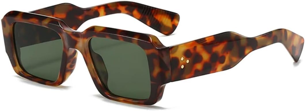 Ретро-солнцезащитные очки квадратной формы конфетных цветов для женщин, модные заклепки, широкие дужки для мужчин, трендовые панк-очки с защитой от УФ-излучения UV400 UATXTAU, Leopard Dark Green
Ретро-солнцезащитные очки квадратной формы конфетных цветов для женщин, модные заклепки, широкие дужки для мужчин, трендовые панк-очки с защитой от УФ-излучения UV400 UATXTAU, Leopard Dark Green