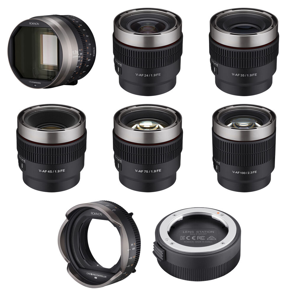 Анаморфотный комплект Rokinon Cine AF APS-C из 5 объективов с профессиональным контроллером и станцией для объективов (Sony E)
Анаморфотный комплект Rokinon Cine AF APS-C из 5 объективов с профессиональным контроллером и станцией для объективов (Sony E)