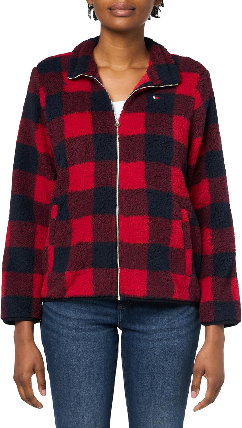 Женская спортивная куртка Tommy Hilfiger в клетку Buffalo Check с длинными рукавами и молнией, Sky Captain/Chili Pepper
Женская спортивная куртка Tommy Hilfiger в клетку Buffalo Check с длинными рукавами и молнией, Sky Captain/Chili Pepper