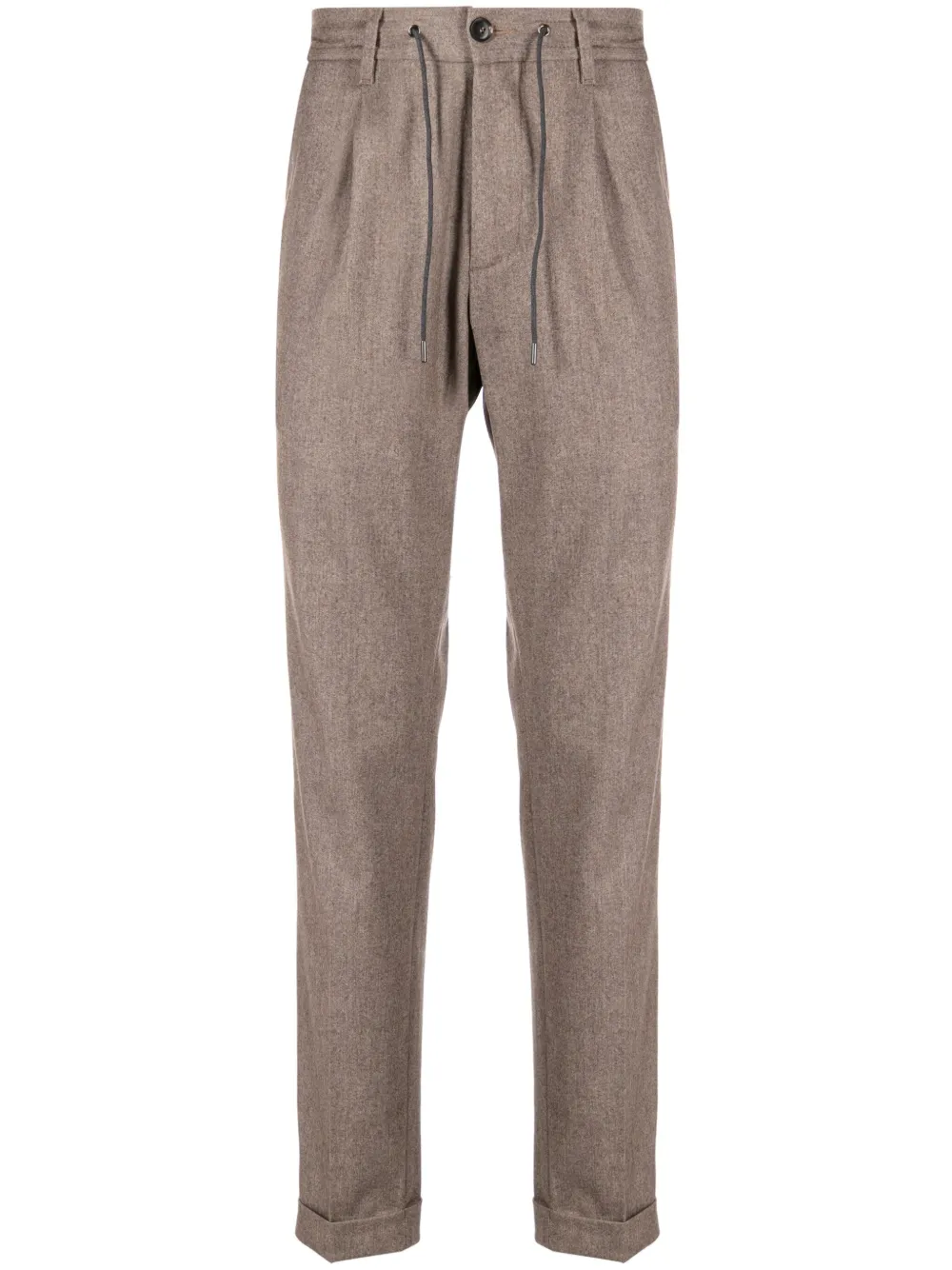 Зауженные брюки с эластичным поясом Luciano Barbera, коричневый
Зауженные брюки с эластичным поясом Luciano Barbera, коричневый