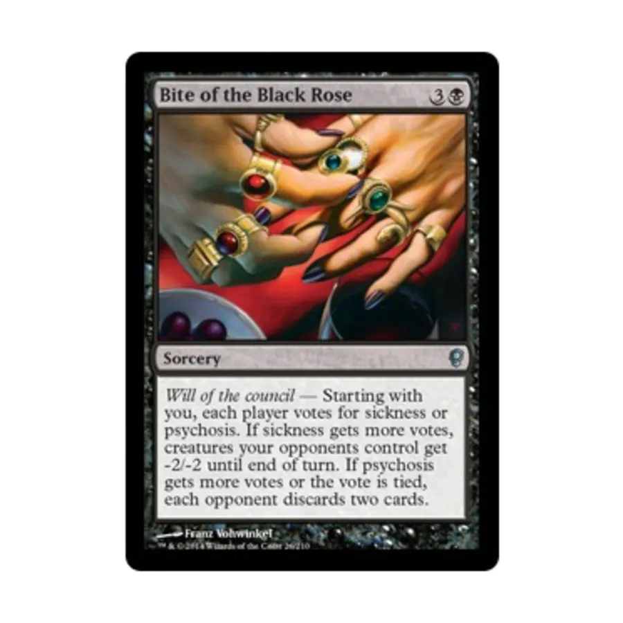 CCG Укус черной розы (U), MTG - Conspiracy
CCG Укус черной розы (U), MTG - Conspiracy