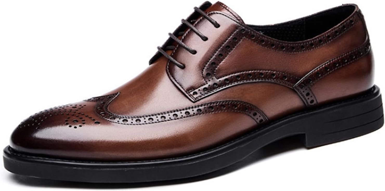 Мужские кожаные оксфорды с крыльями ретро-стиля, круглым носком и шнуровкой, формальные деловые туфли Дерби для свадьбы и работы Generic, коричневый
Мужские кожаные оксфорды с крыльями ретро-стиля, круглым носком и шнуровкой, формальные деловые туфли Дерби для свадьбы и работы Generic, коричневый
