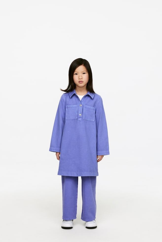 Джинсовая рубашка платье Arket, фиолетовый
Джинсовая рубашка платье Arket, фиолетовый
