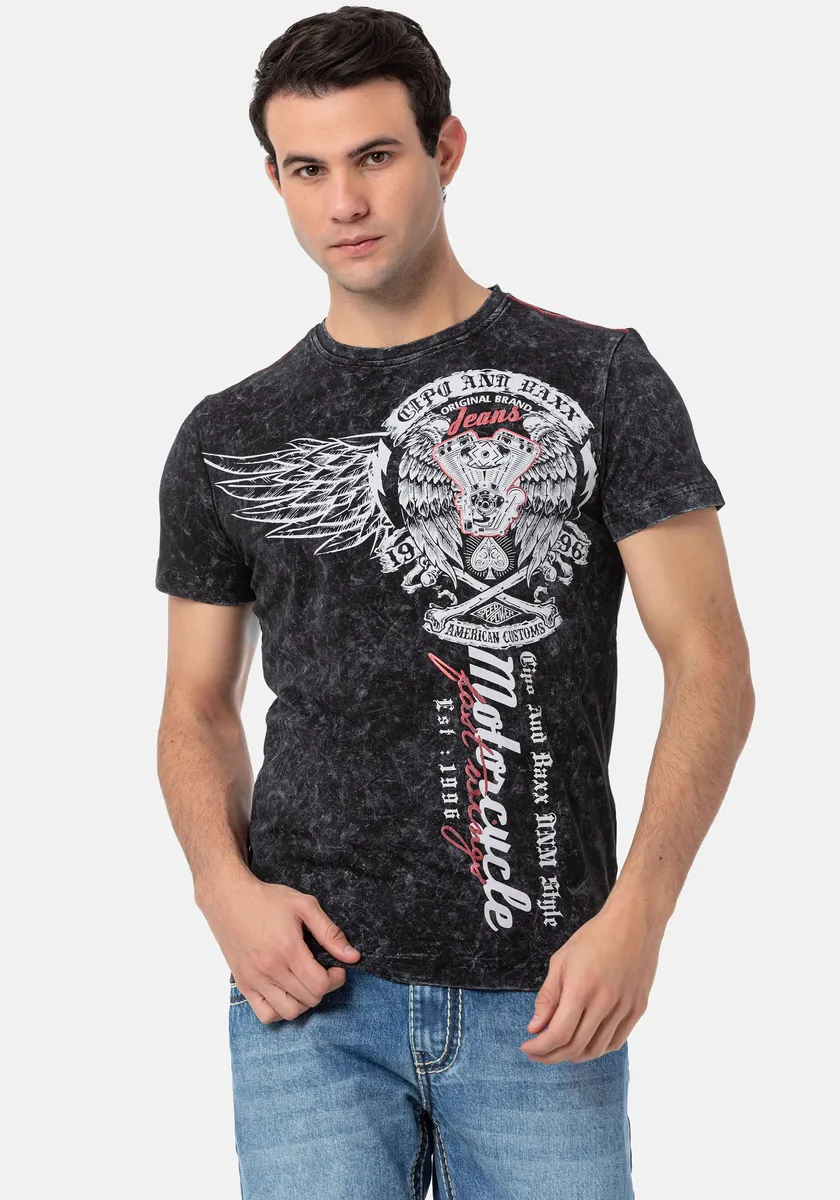 Рубашка Cipo & Baxx с круглым вырезом, антрацит
Рубашка Cipo & Baxx с круглым вырезом, антрацит