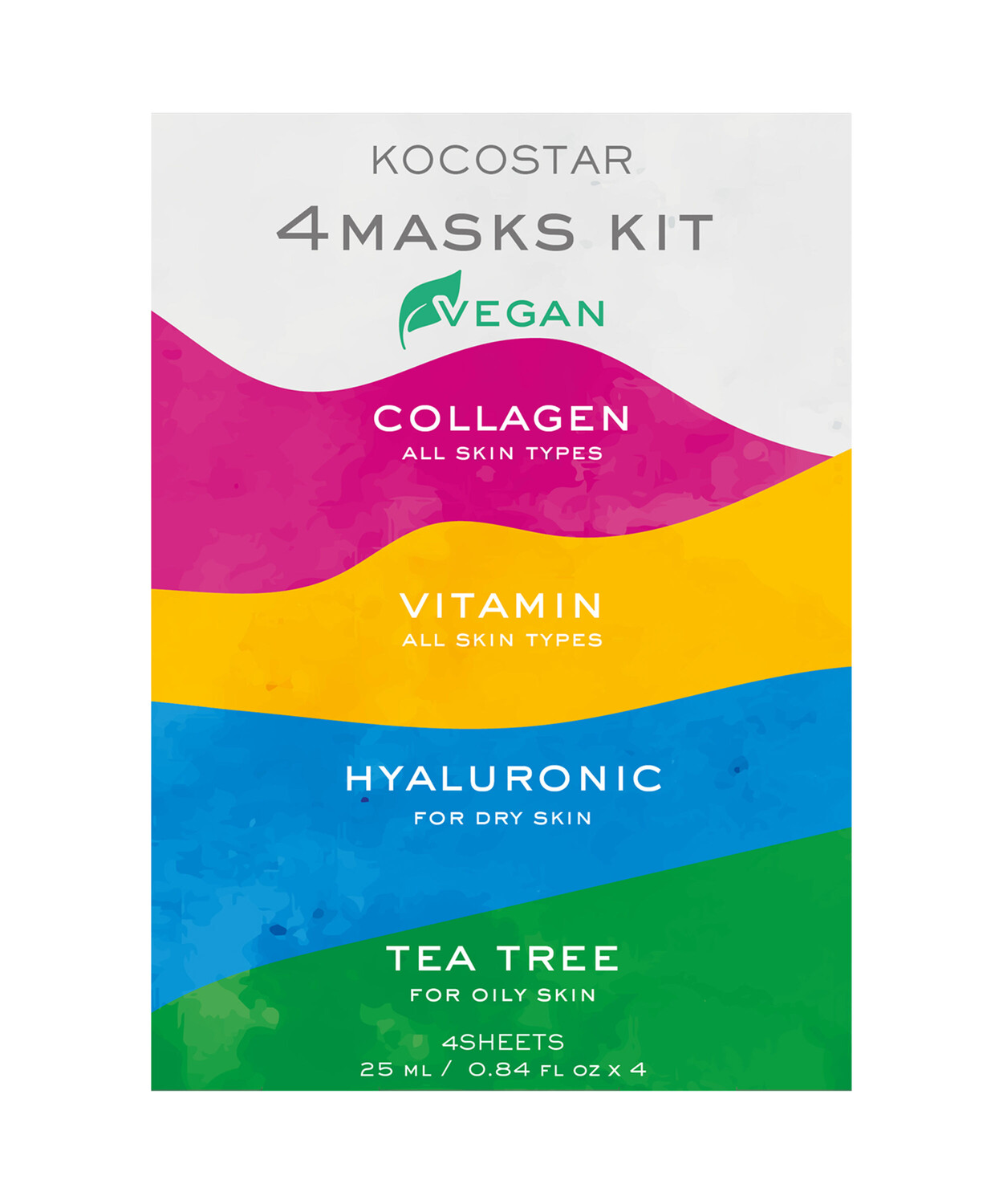 Комплект: маска для лица Kocostar 4Masks, 4 шт
Комплект: маска для лица Kocostar 4Masks, 4 шт