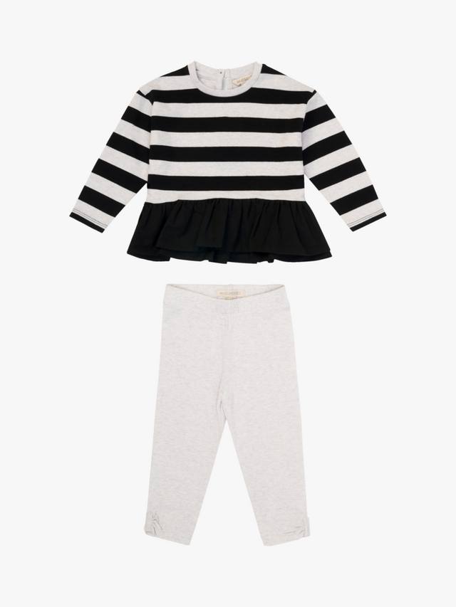 Детский комплект из хлопка: топ и леггинсы в полоску Angel & Rocket, Black/White
Детский комплект из хлопка: топ и леггинсы в полоску Angel & Rocket, Black/White