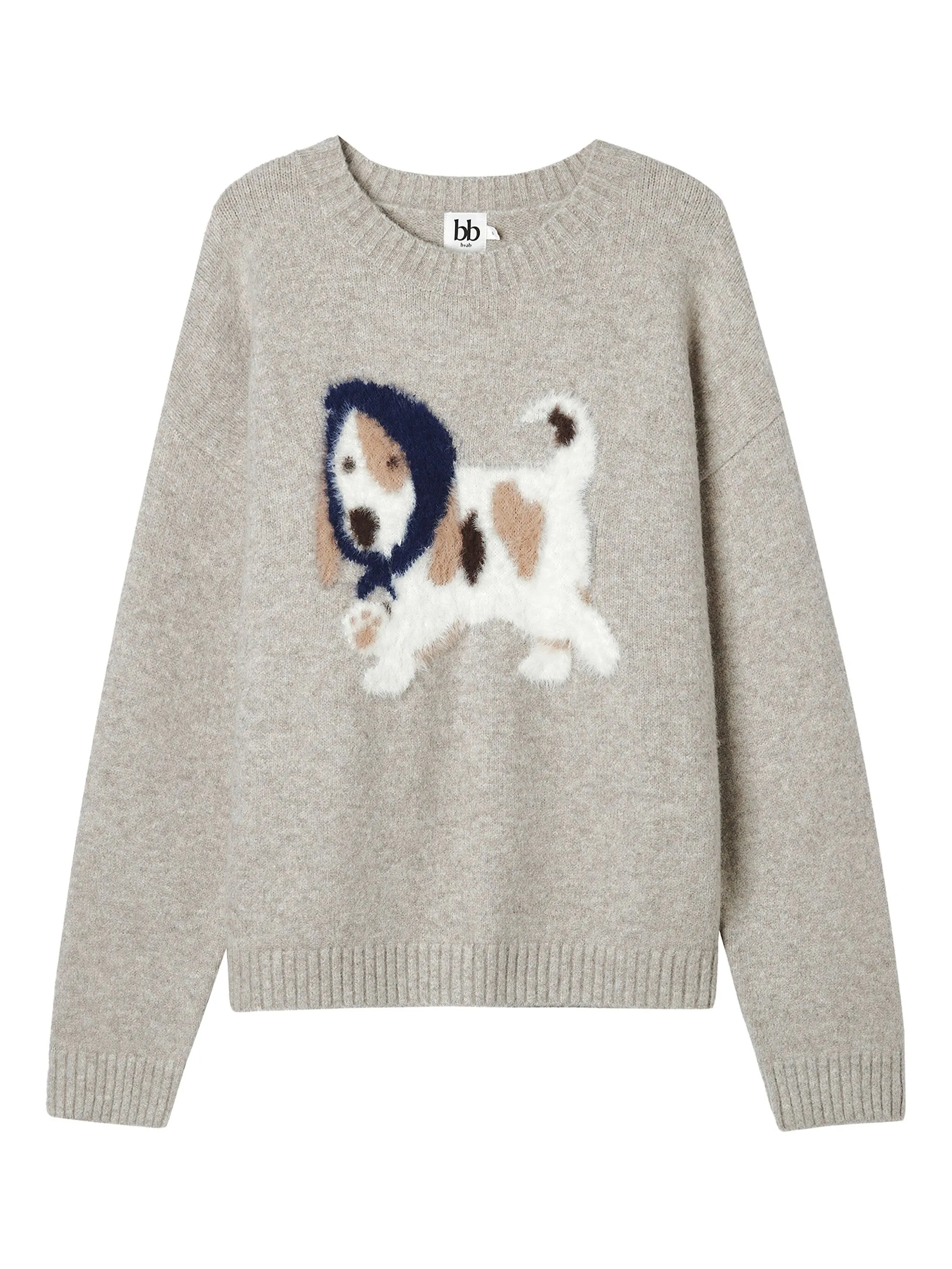 Свитер с рисунком собаки B+Ab, бежевый
Свитер с рисунком собаки B+Ab, бежевый