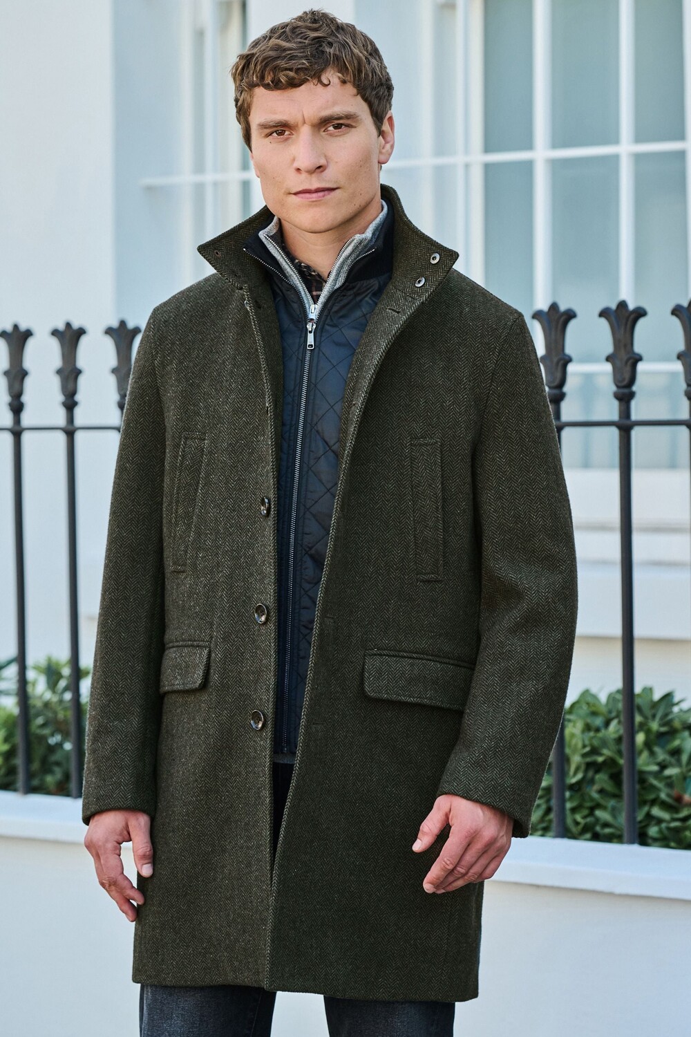 Пальто без рукавов со встроенным воротником и широким воротником Next, зеленый
Пальто без рукавов со встроенным воротником и широким воротником Next, зеленый