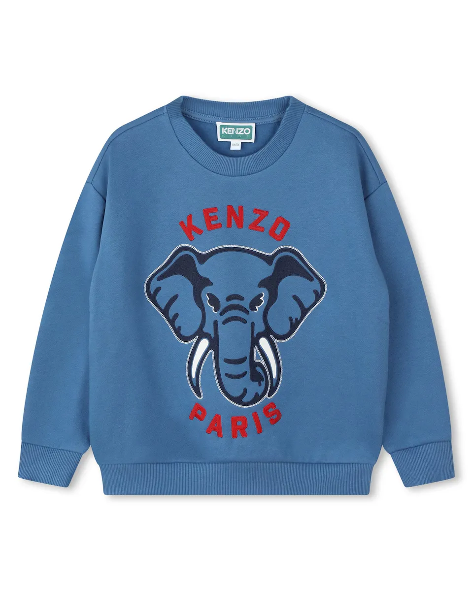 Толстовка для мальчика с круглым вырезом и рисунком спереди Kenzo Kids, цвет Azul Índigo
Толстовка для мальчика с круглым вырезом и рисунком спереди Kenzo Kids, цвет Azul Índigo
