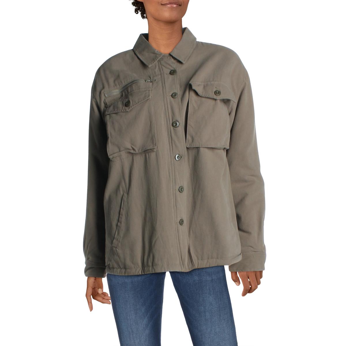 Женская зимняя куртка-рубашка с анималистичным принтом Vintage Havana, зеленый 
Женская зимняя куртка-рубашка с анималистичным принтом Vintage Havana, зеленый