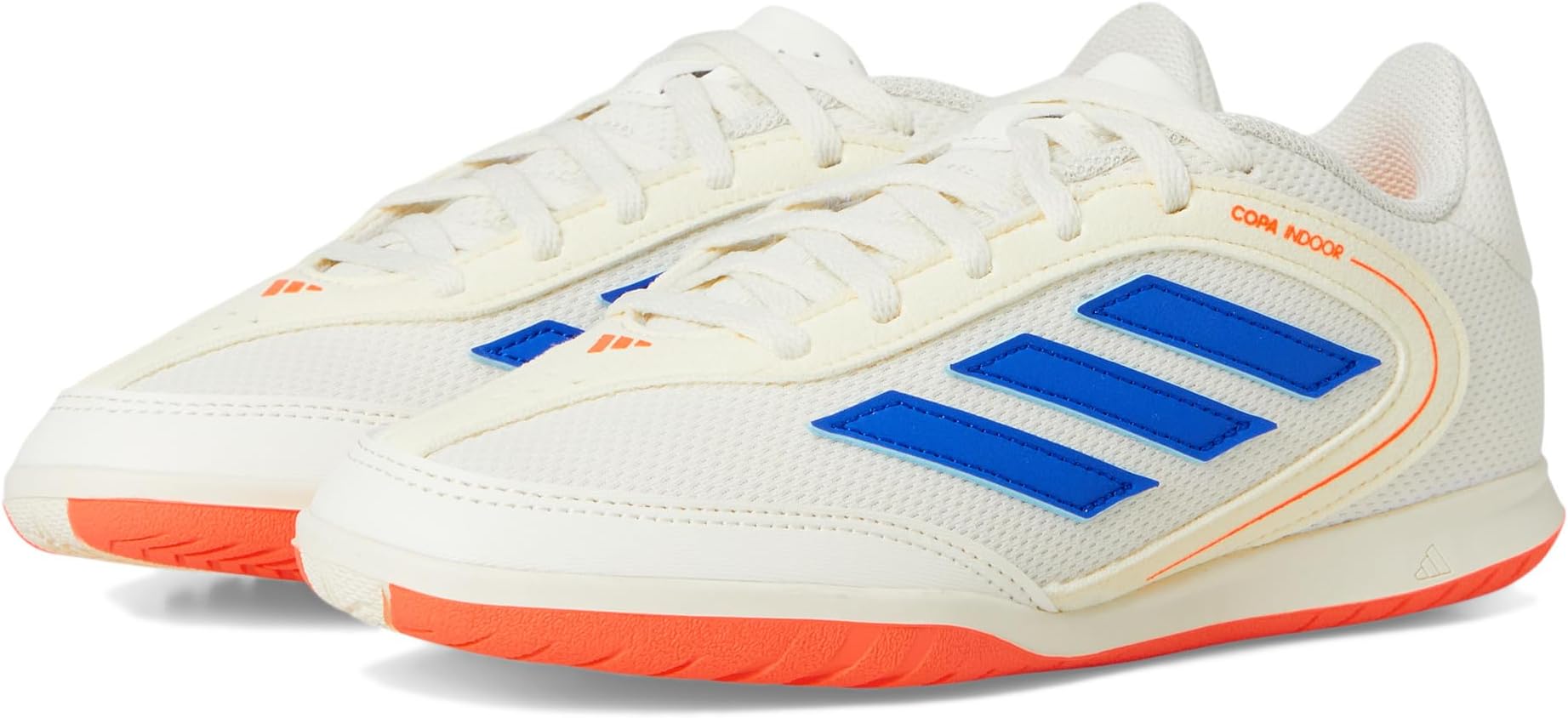 Кроссовки adidas Kids Copa League Indoor Cleats, Off White/Lucid Blue/Signal Coral
Кроссовки adidas Kids Copa League Indoor Cleats, Off White/Lucid Blue/Signal Coral
