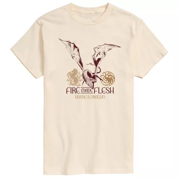 Мужская футболка с принтом «Дом дракона» из плоти и огня Licensed Character, бежевый
Мужская футболка с принтом «Дом дракона» из плоти и огня Licensed Character, бежевый