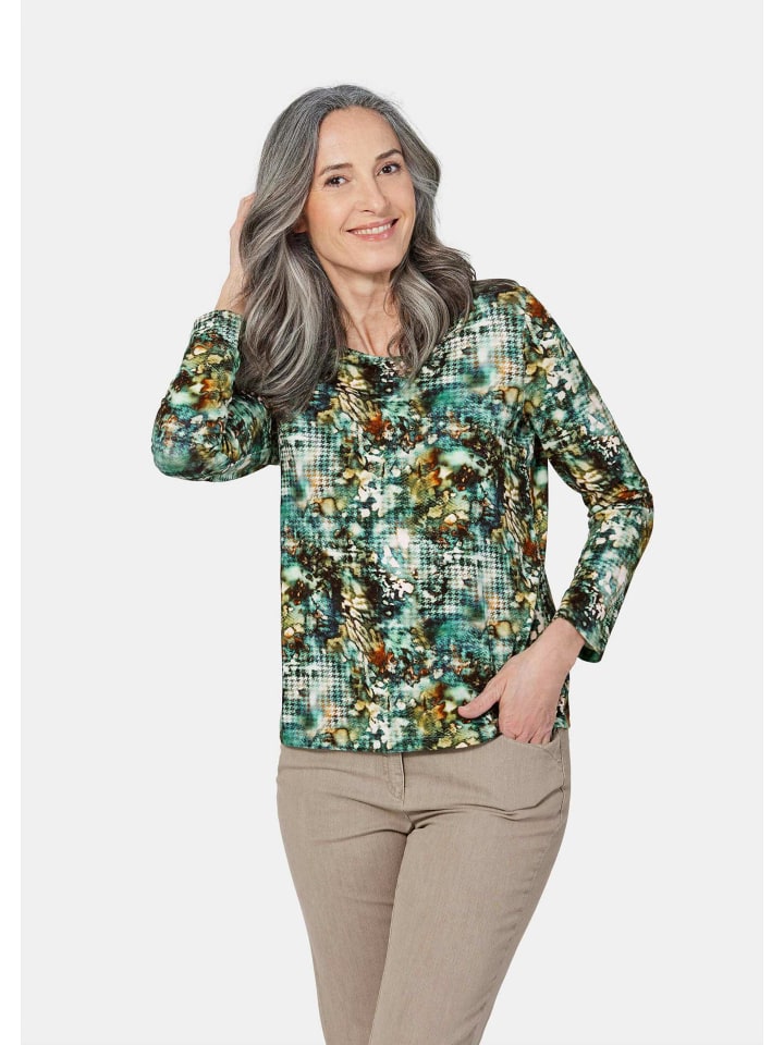 Рубашка с длинными рукавами и принтом в цвете шалфея/с узором GOLDNER
Рубашка с длинными рукавами и принтом в цвете шалфея/с узором GOLDNER