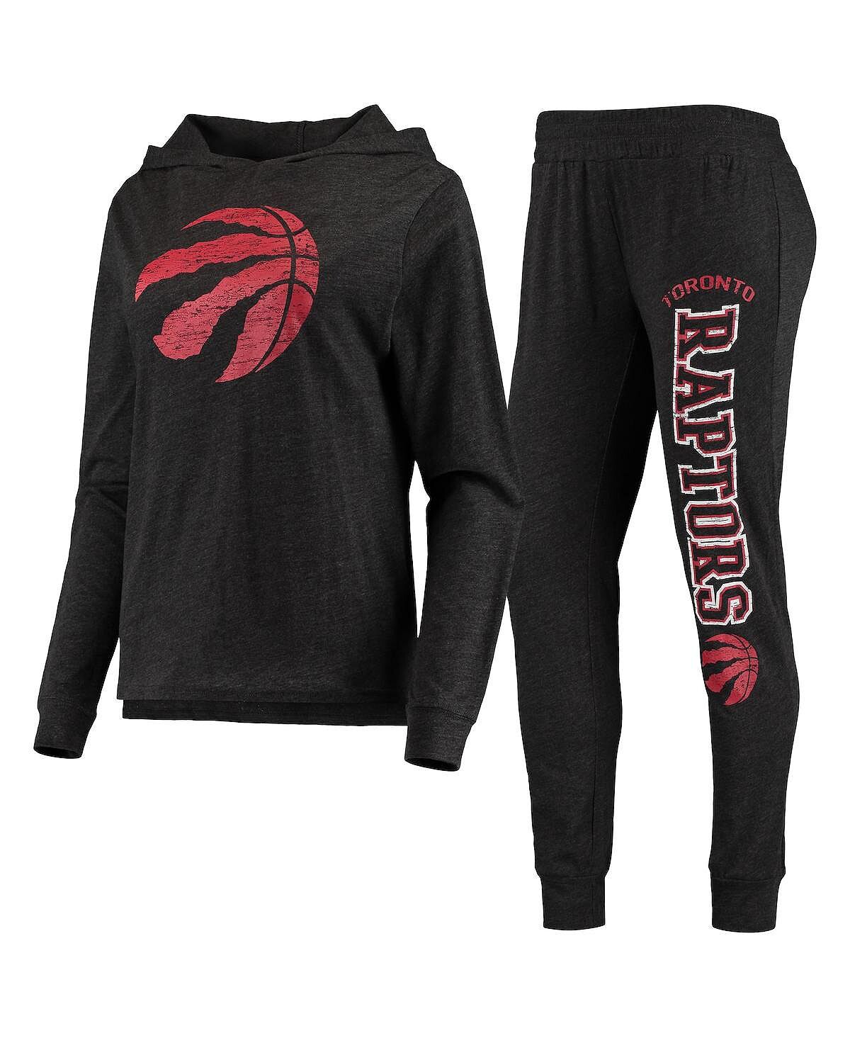 Женский черный комплект для сна с капюшоном и брюками Toronto Raptors Concepts Sport, черный
Женский черный комплект для сна с капюшоном и брюками Toronto Raptors Concepts Sport, черный