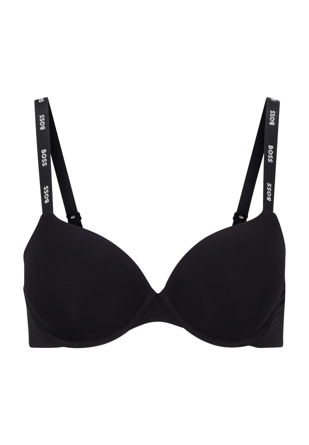 Женский бюстгальтер на косточках с бретелями с логотипом BOSS, черный
Женский бюстгальтер на косточках с бретелями с логотипом BOSS, черный
