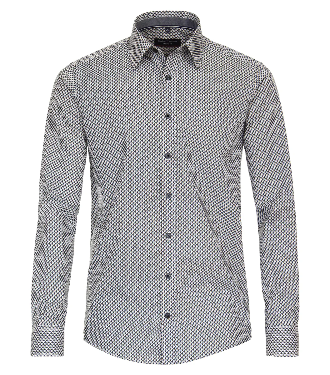 Рубашка CASAMODA с длинными рукавами "CASAMODA повседневная рубашка с принтом", синий
Рубашка CASAMODA с длинными рукавами "CASAMODA повседневная рубашка с принтом", синий