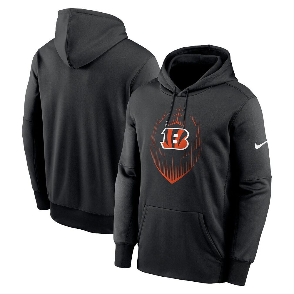 Мужской черный пуловер с капюшоном Nike Cincinnati Bengals Icon Performance, цвет Bng Black 
Мужской черный пуловер с капюшоном Nike Cincinnati Bengals Icon Performance, цвет Bng Black