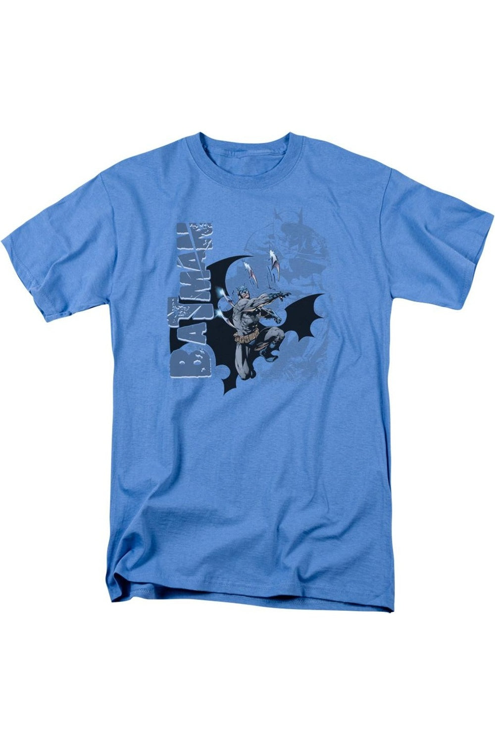 Футболка с коротким рукавом для взрослых с изображением метательных лезвий Бэтмена Gildan, цвет carolina blue
Футболка с коротким рукавом для взрослых с изображением метательных лезвий Бэтмена Gildan, цвет carolina blue