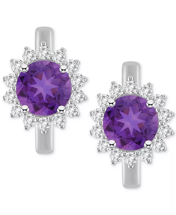 Серьги-Кольца с ореолом из стерлингового серебра с родолитом (2-1/5 карата tw) и белым топазом (1/2 карата tw) (также с перидотом, голубым топазом, аметистом и цитрином) Macy'S, amethyst
Серьги-Кольца с ореолом из стерлингового серебра с родолитом (2-1/5 карата tw) и белым топазом (1/2 карата tw) (также с перидотом, голубым топазом, аметистом и цитрином) Macy'S, amethyst