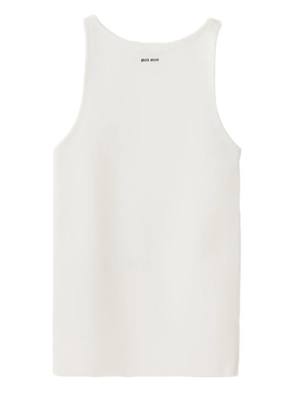 Топ с логотипом MIU MIU, белый
Топ с логотипом MIU MIU, белый