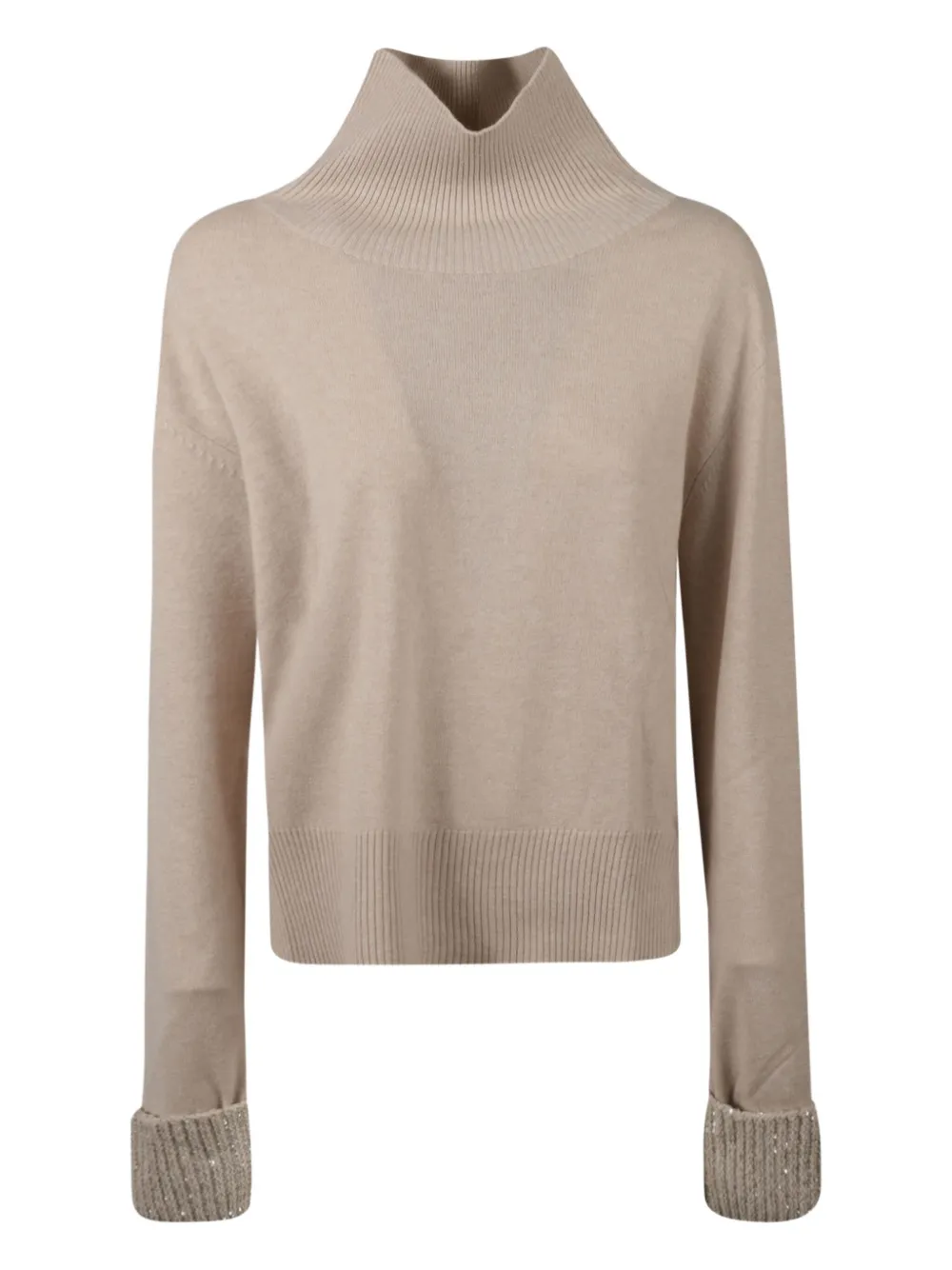 Свитер с высоким воротником Fabiana Filippi, коричневый
Свитер с высоким воротником Fabiana Filippi, коричневый