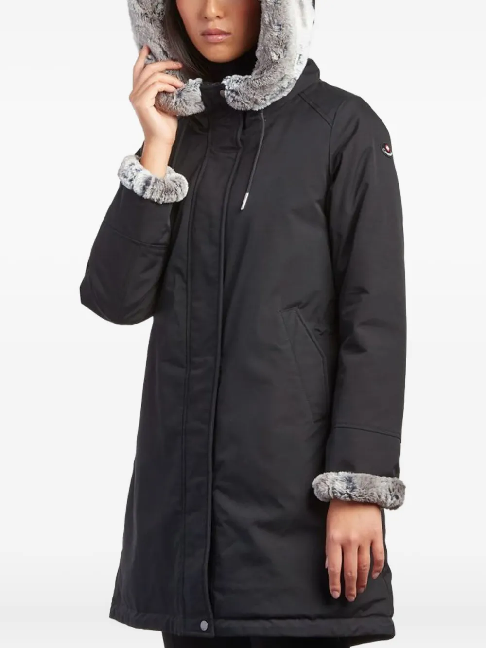 Пальто с отделкой из искусственного меха Canadiens, черный
Пальто с отделкой из искусственного меха Canadiens, черный