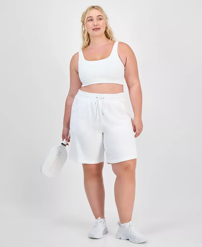 Шорты-бермуды больших размеров из хлопковой смеси ID Ideology, белый
Шорты-бермуды больших размеров из хлопковой смеси ID Ideology, белый