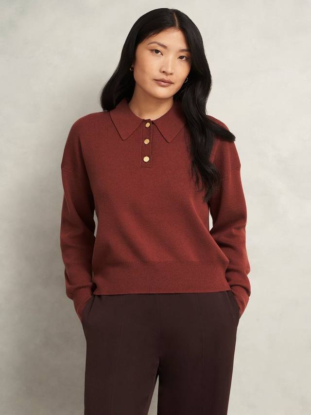 Джемпер Connie Polo из смесовой мериносовой шерсти Hobbs
Джемпер Connie Polo из смесовой мериносовой шерсти Hobbs