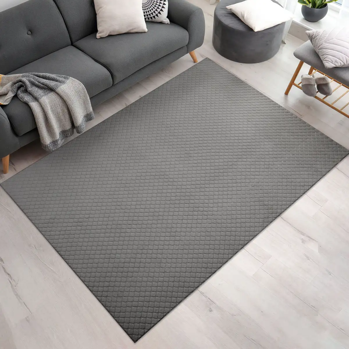 Ковер Paco Home "Rotterdam 591", прямоугольный, короткий ворс, однотонный, ромбовидный узор, 3D-эффект, мягкий и приятный 120х160 см, цвет Anthrazit
Ковер Paco Home "Rotterdam 591", прямоугольный, короткий ворс, однотонный, ромбовидный узор, 3D-эффект, мягкий и приятный 120х160 см, цвет Anthrazit
