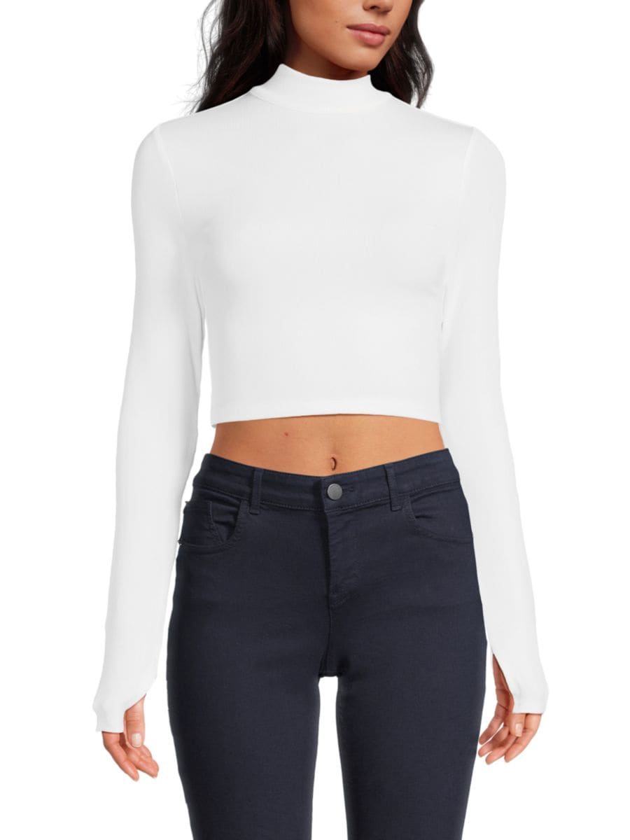 Укороченный топ Delainia Alice + Olivia, белый
Укороченный топ Delainia Alice + Olivia, белый