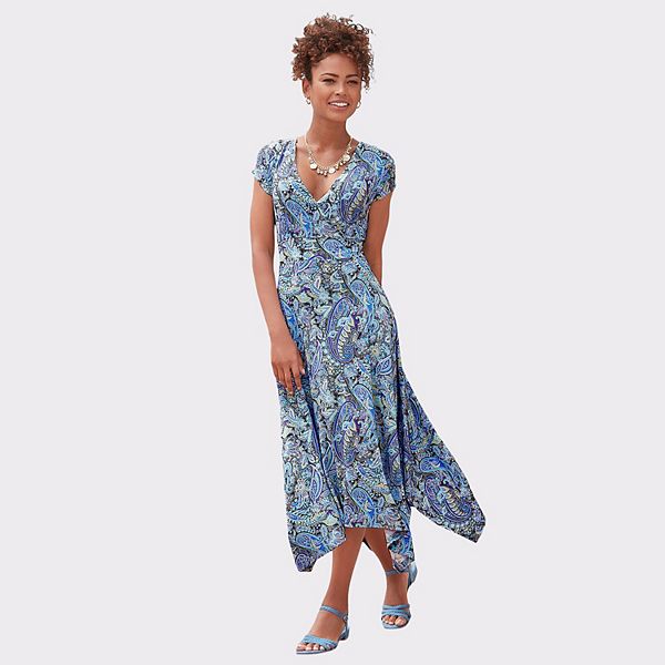 Женское платье с платочным подолом Lascana, Blue Multicolor
Женское платье с платочным подолом Lascana, Blue Multicolor