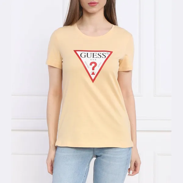 Оригинальная футболка стандартного кроя Guess, желтый 
Оригинальная футболка стандартного кроя Guess, желтый