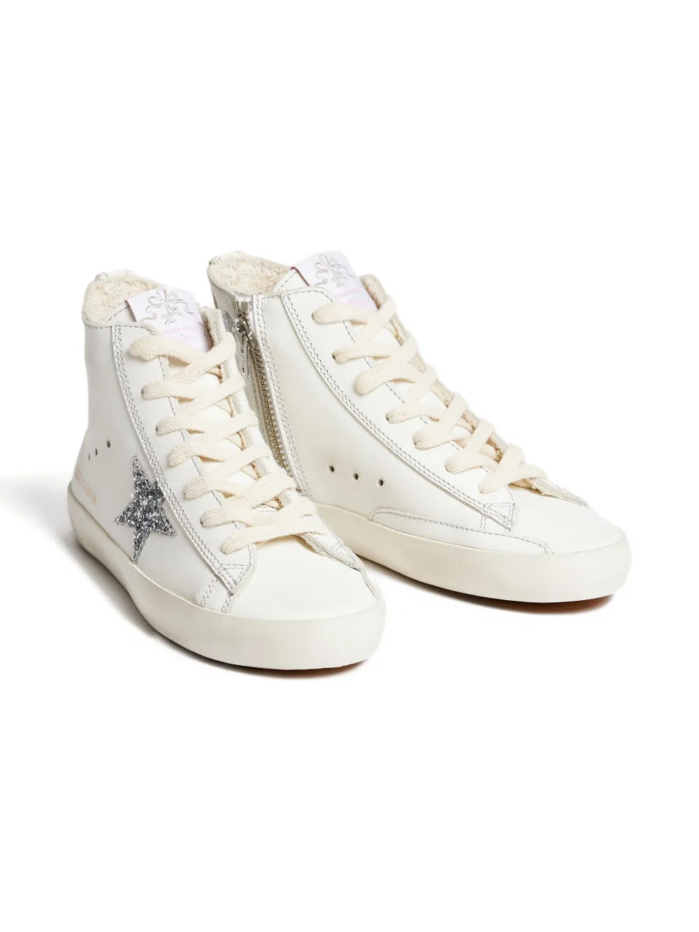 Кроссовки на молнии с блестками и звездами Bonpoint, белый
Кроссовки на молнии с блестками и звездами Bonpoint, белый