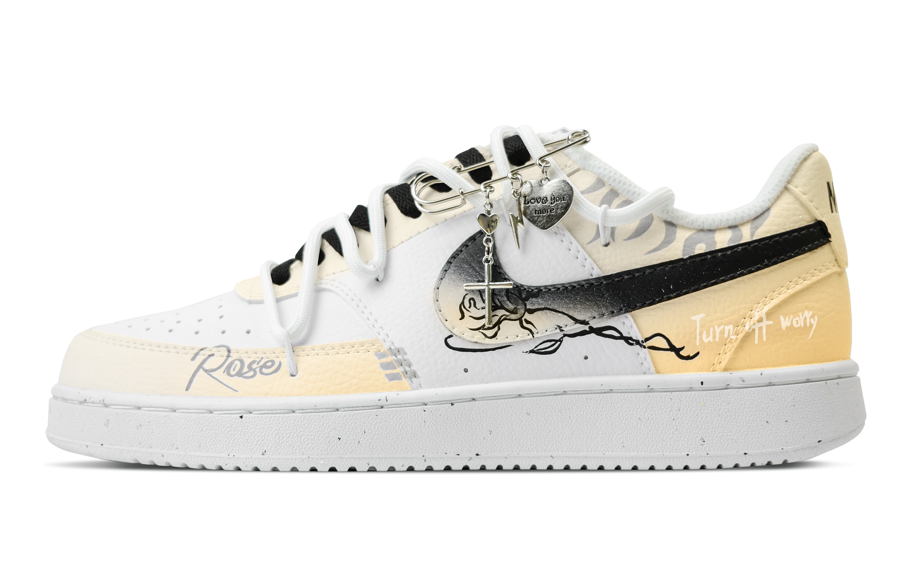 Nike Кроссовки для скейтборда Court Vision 1 с противоскользящим износостойким верхом, мужские, белые, желтые
Nike Кроссовки для скейтборда Court Vision 1 с противоскользящим износостойким верхом, мужские, белые, желтые