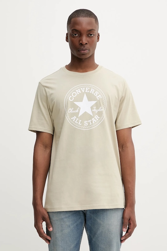 Хлопковая футболка Converse, бежевый
Хлопковая футболка Converse, бежевый