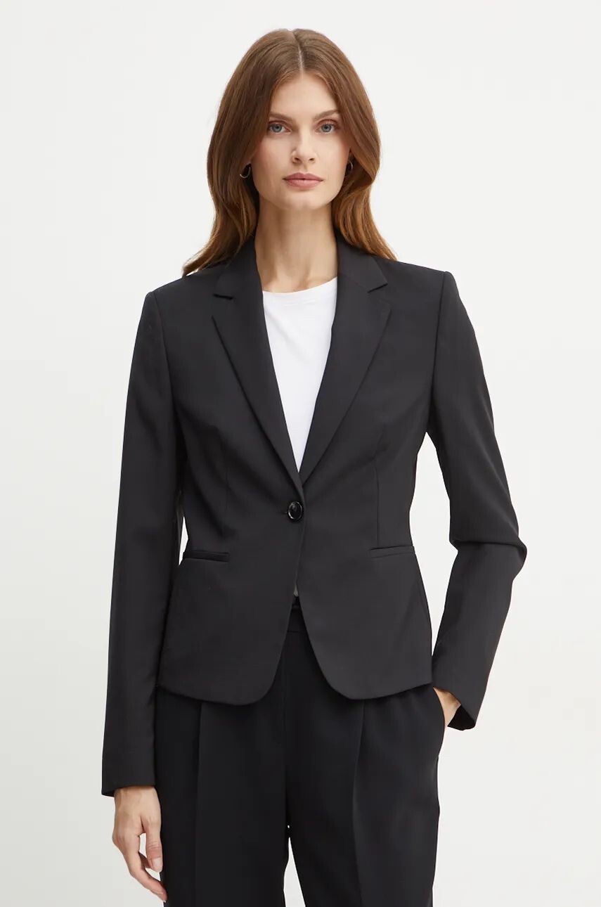 Шерстяной пиджак куртка BOSS, черный
Шерстяной пиджак куртка BOSS, черный